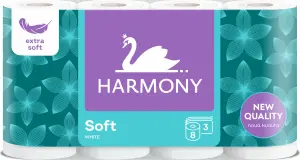 Harmony Soft 3vrstvý toaletní papír, 8 rolí, 17,5 m role Harmony Soft 3vrstvý toaletní papír, 8 rolí, 17,5 m role